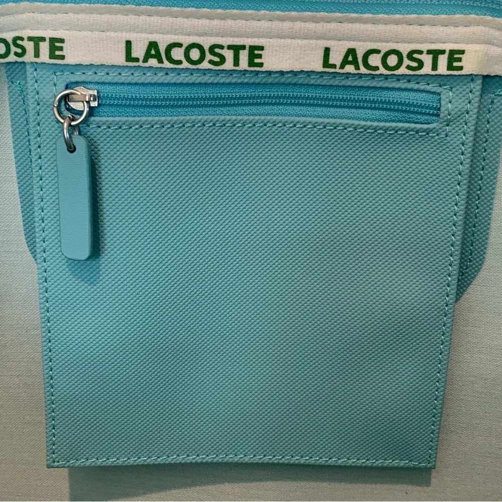 LACOSTE Women's Large Shopping Tote Bag Teal - Picture 11 of 16